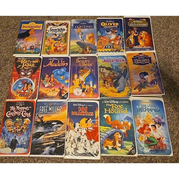 Walt Disney VHS Movies 6 Masterpiece and 6 Black Diamond 3 Other Lot Of 15 - Picture 1 of 5